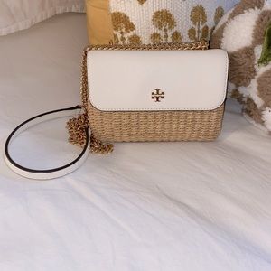 Leather trimmer Tory Burch crossbody